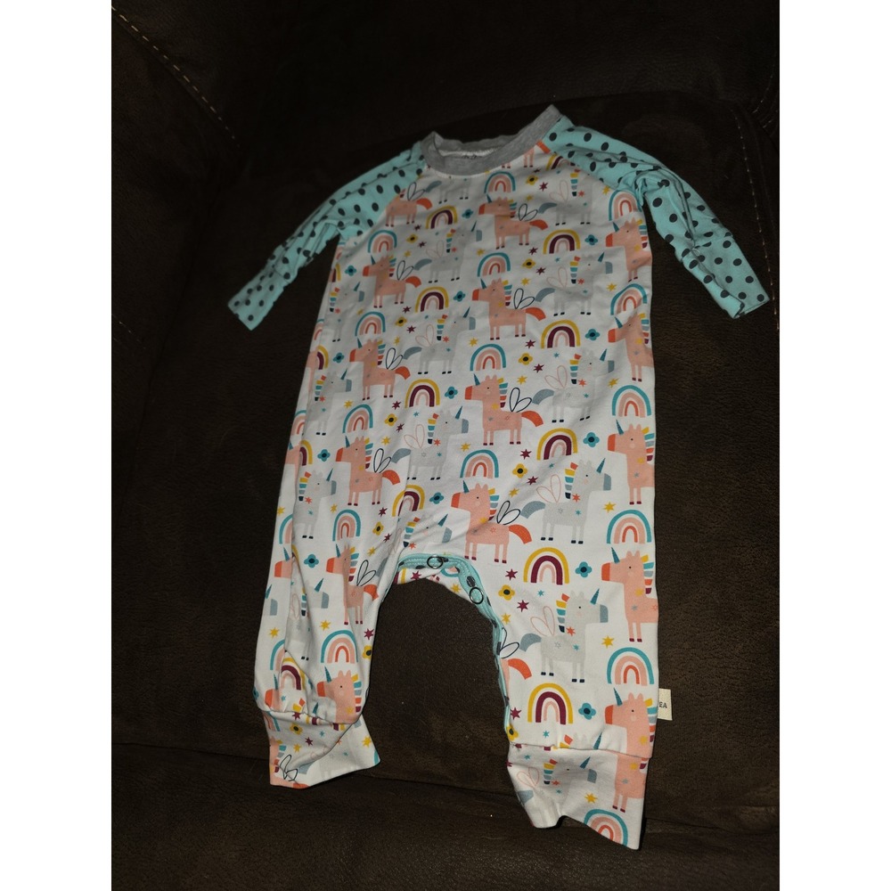 Kpea unicorn Pegasus romper one piece outfit size 3 6 months
